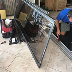 sliding glass door frame repair Hawthorne